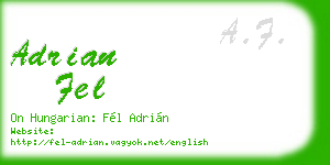 adrian fel business card